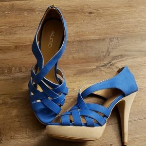 Blue Aldo Heels